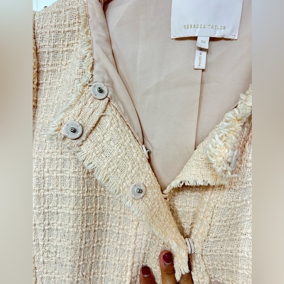 Rebecca Taylor Tweed Pattern Evening Jacket - Picture 4 of 6